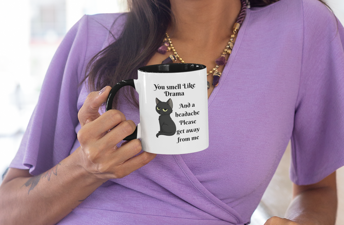 Sarcastic Cat  11oz White Mug