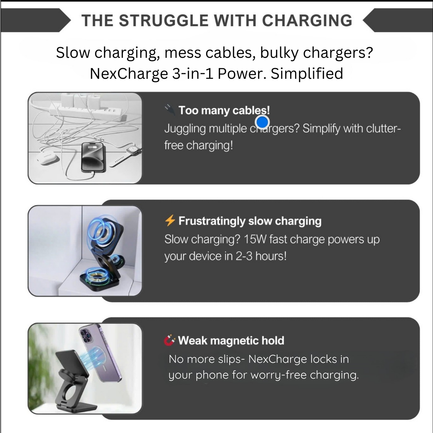 NexCharge Foldable Magnetic Charger