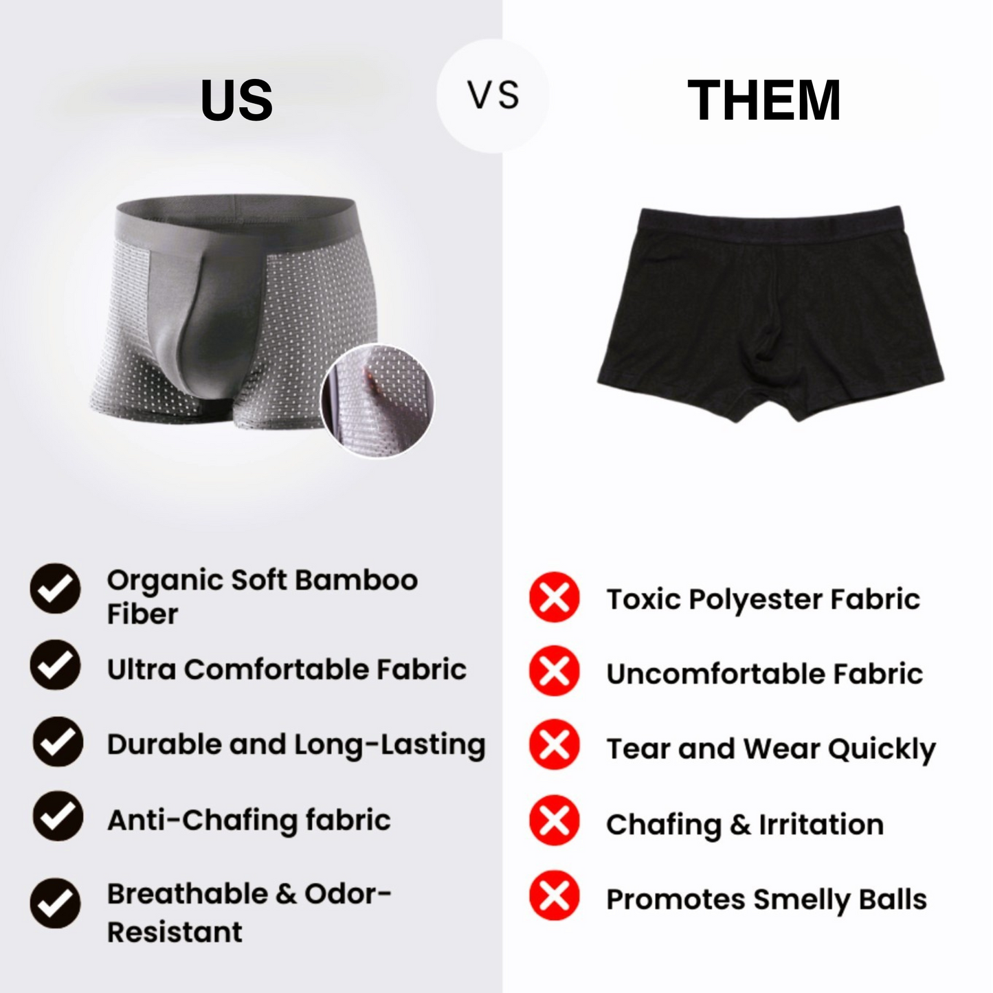 Bamboo Comfort Boxers 4Pcs