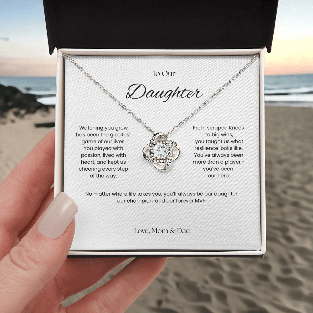 To Our Daughter- Forever MVP - Love Knot Necklace