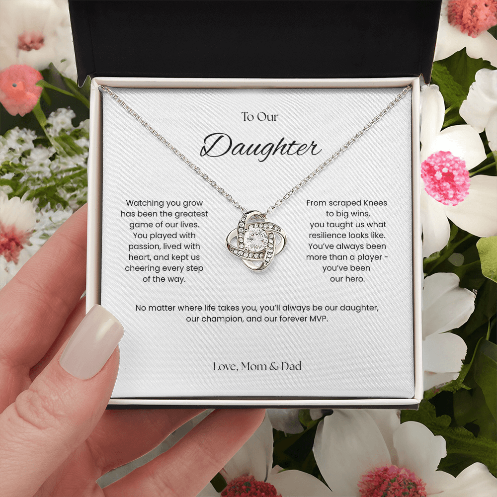 To Our Daughter- Forever MVP - Love Knot Necklace