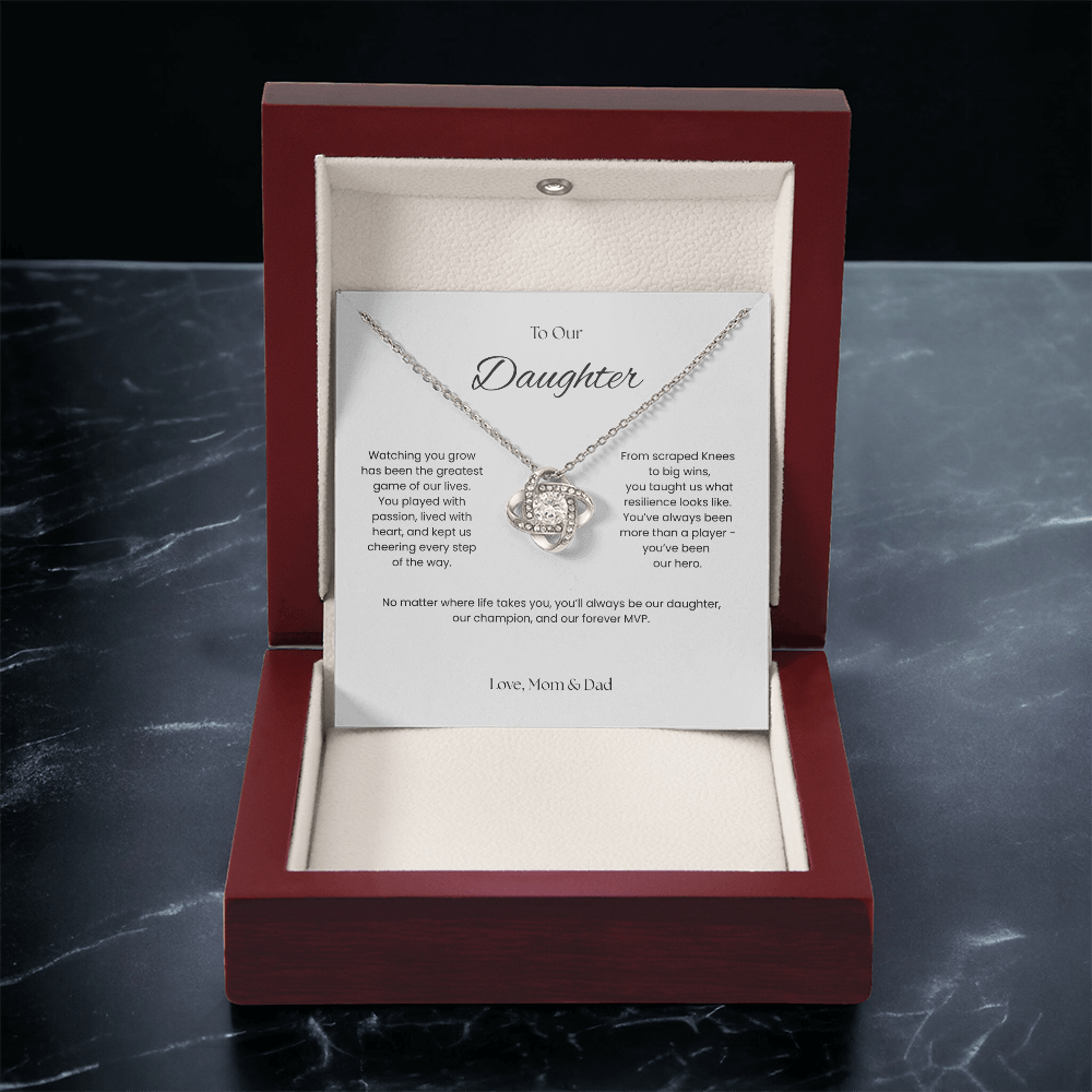 To Our Daughter- Forever MVP - Love Knot Necklace