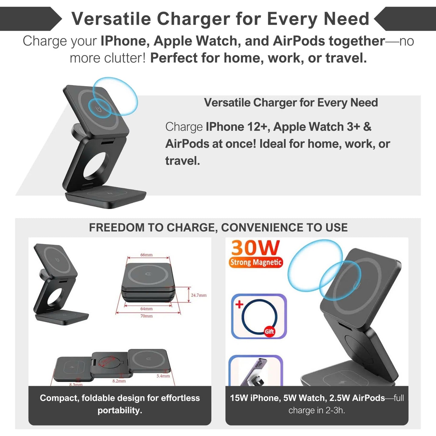 NexCharge Foldable Magnetic Charger