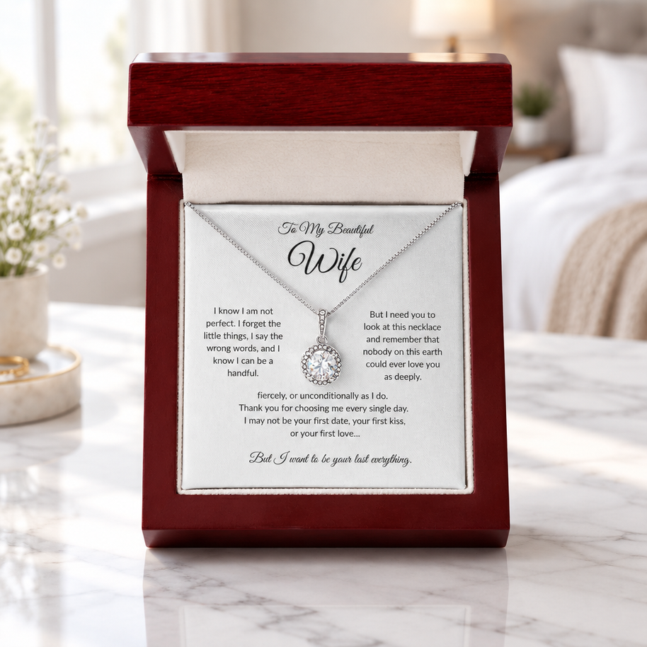To My Beautiful Wife, Eternal Hope Pendant Necklace