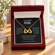 Beautiful Wife, Infinity Heart Pendant
