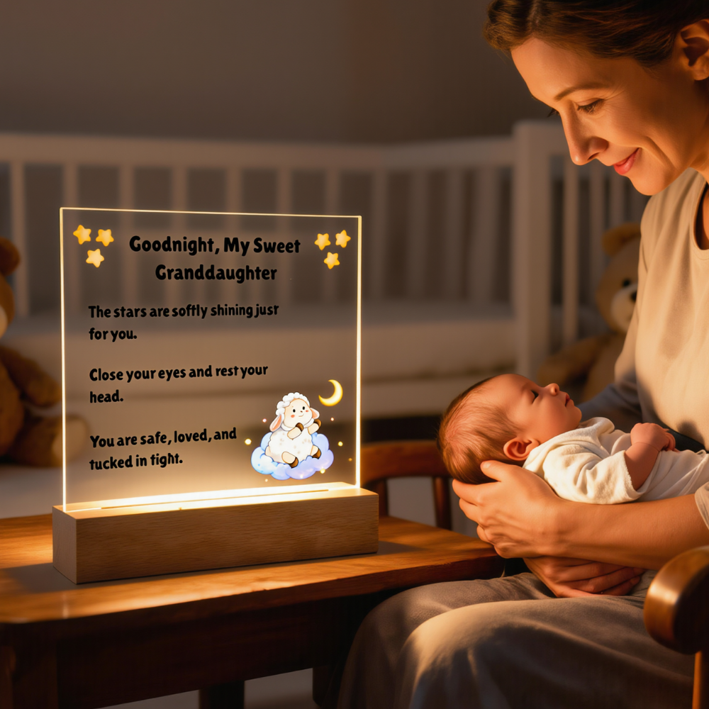 Goodnight, My Sweet Grandaughter Acrylic Plaque