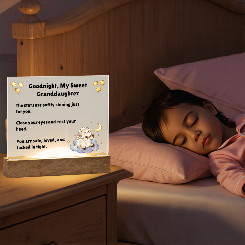 Goodnight, My Sweet Grandaughter Acrylic Plaque