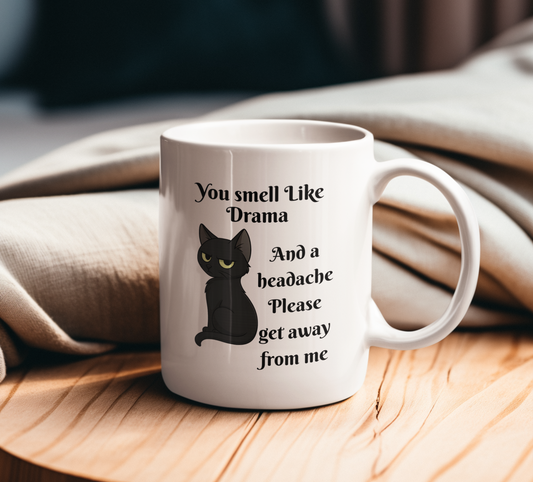 Sarcastic Cat  11oz White Mug