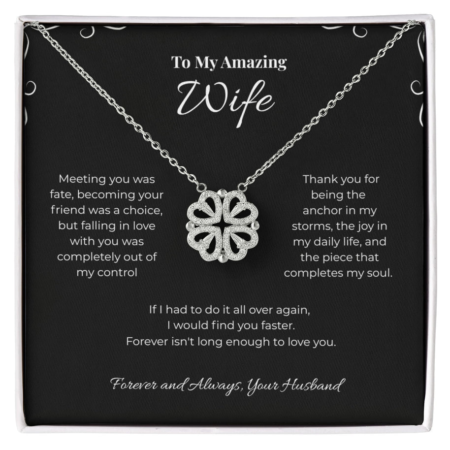 Find You Faster, Magnetic Heart Necklace for Wife