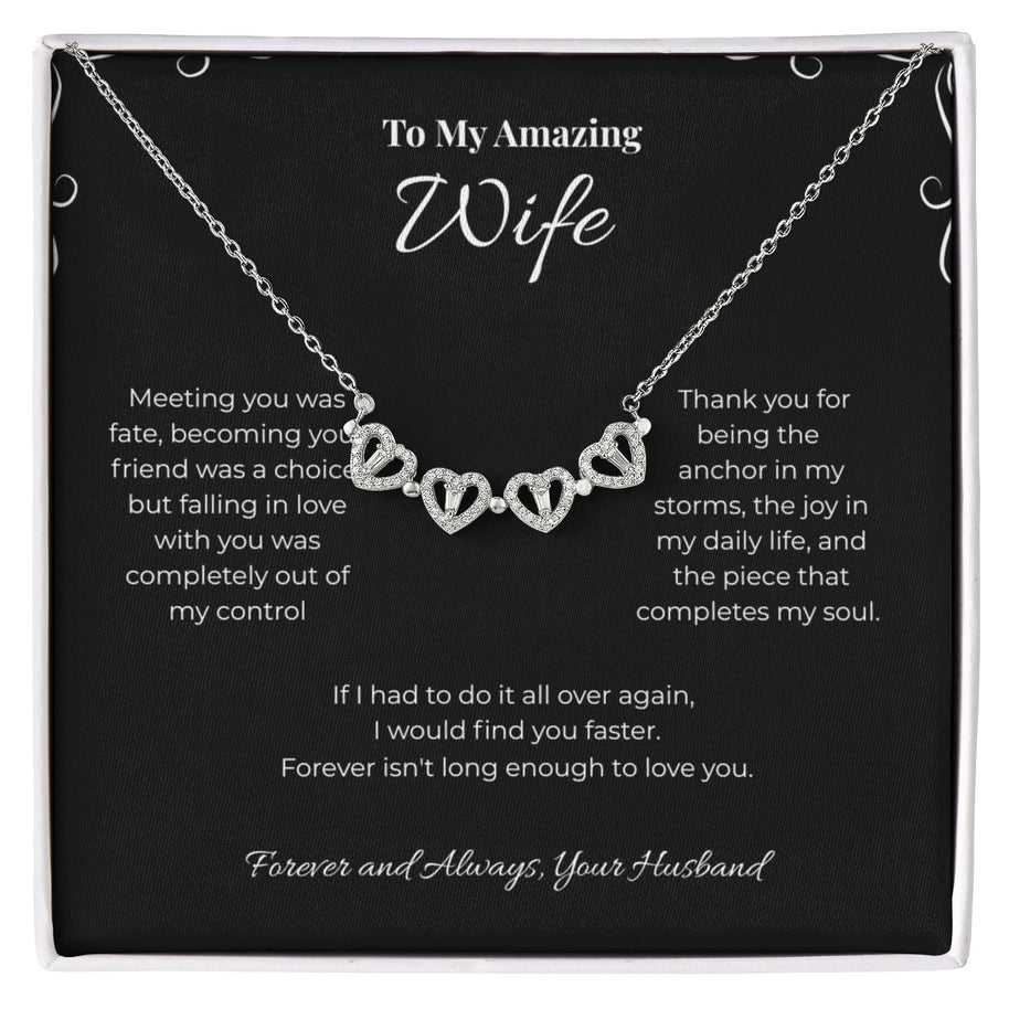 Find You Faster, Magnetic Heart Necklace for Wife