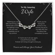 Find You Faster, Magnetic Heart Necklace for Wife