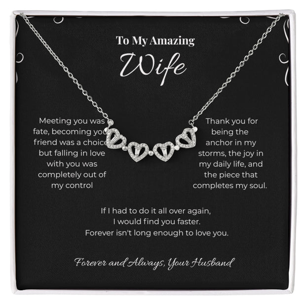 Find You Faster, Magnetic Heart Necklace for Wife