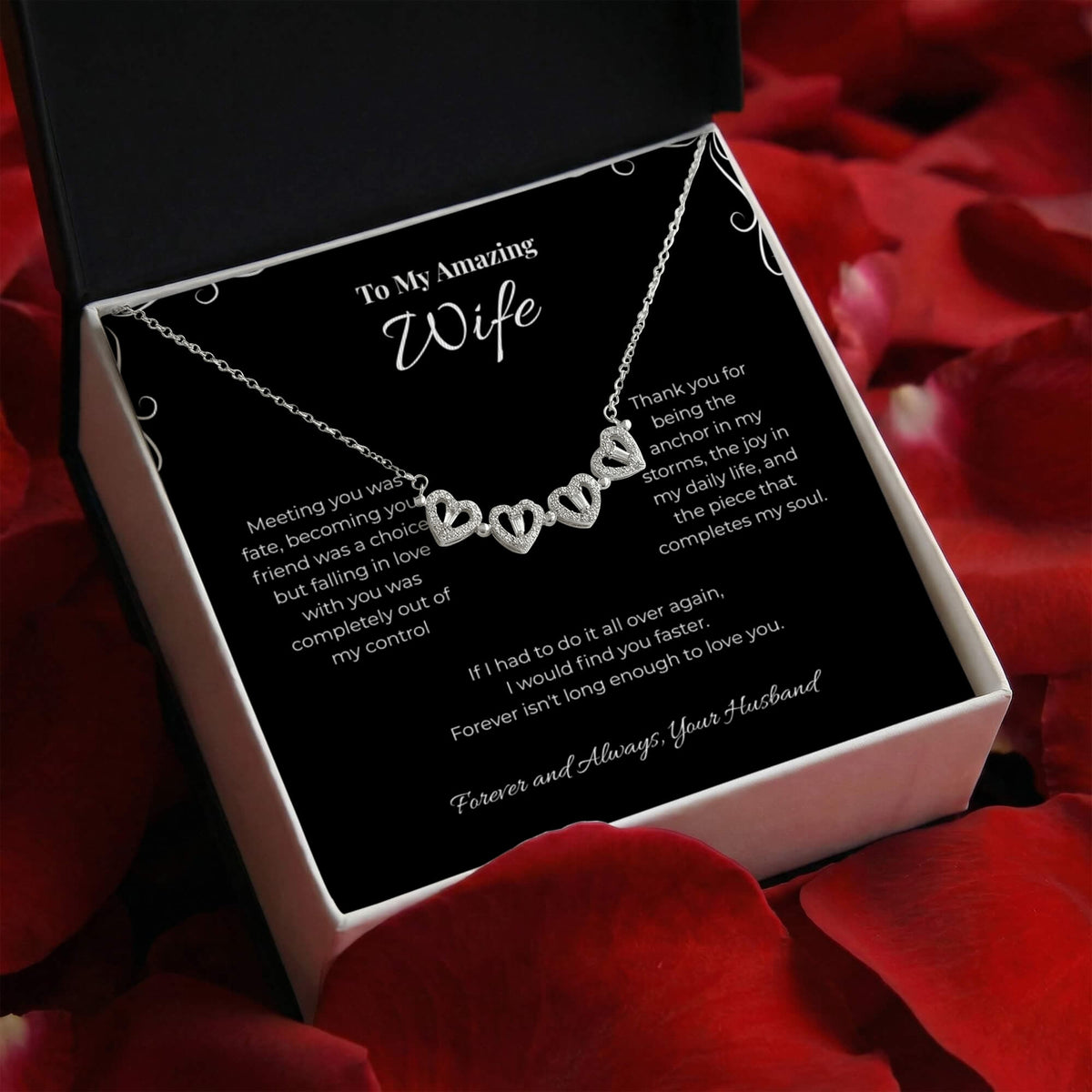 Find You Faster, Magnetic Heart Necklace for Wife