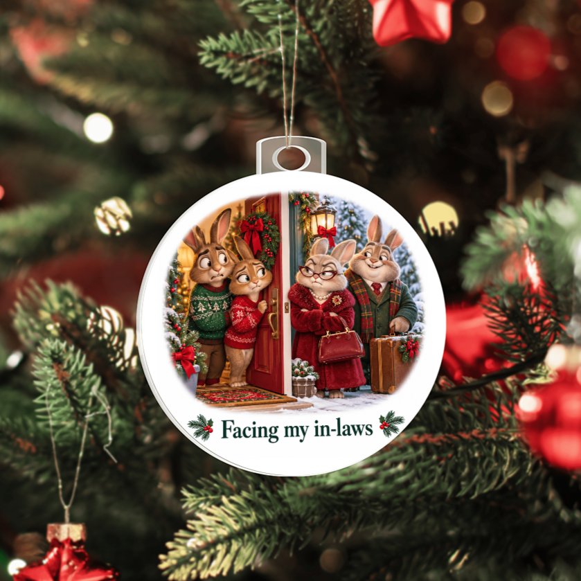 Christmas Chaos Ornament Bundle – Complete 12-Piece Funny Christmas Gift Set