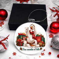 Funny Goose Christmas Ornament – Five Months of Bills – Christmas Chaos Gift