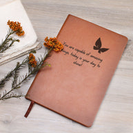 You Are Capable of Amazing Things Engraved Journal – Butterfly Encouragement Gift for Her