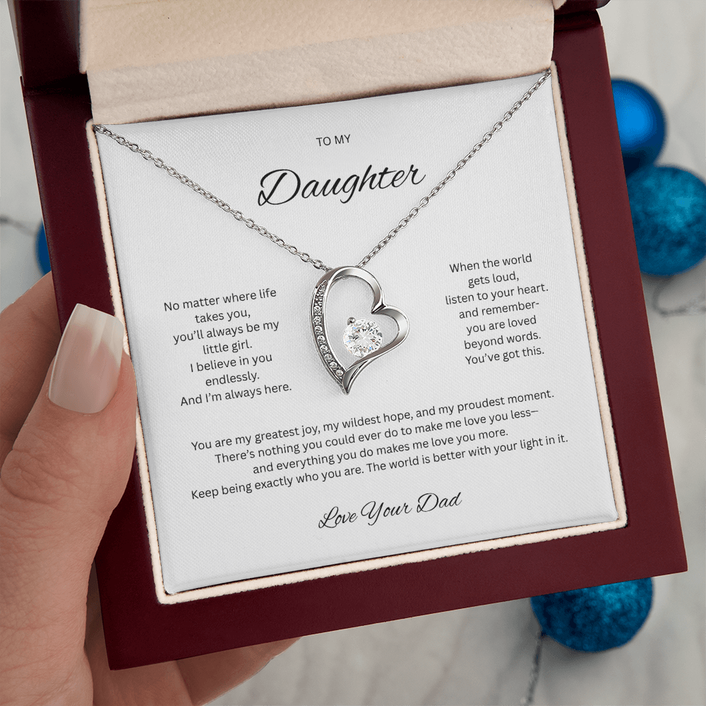 To My Daughter,  Love Your Dad Necklace