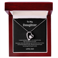 Forever Love Necklace Gift for Daughter from Dad – Never Face Life Alone