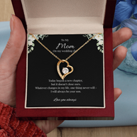 Forever Love Necklace Gift for Mother of the Groom from Son – A New Chapter