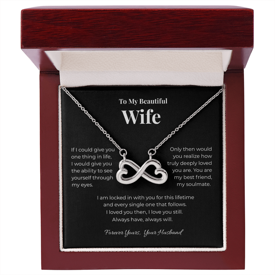 Beautiful Wife, Infinity Heart Pendant