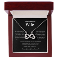 Beautiful Wife, Infinity Heart Pendant
