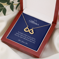 Infinity Heart Necklace Gift for Mom from Son – No Matter Where We Go