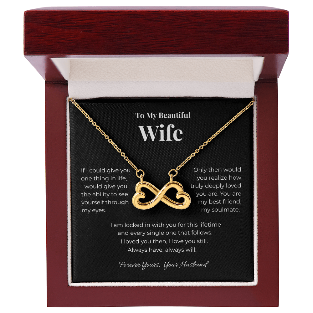 Beautiful Wife, Infinity Heart Pendant