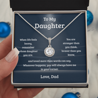 Eternal Hope Necklace Gift for Daughter from Dad – Stronger Than You Think