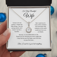 To My Beautiful Wife, Eternal Hope Pendant Necklace