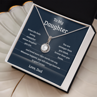 Eternal Hope Necklace Gift for Daughter from Dad – Stronger Than You Think