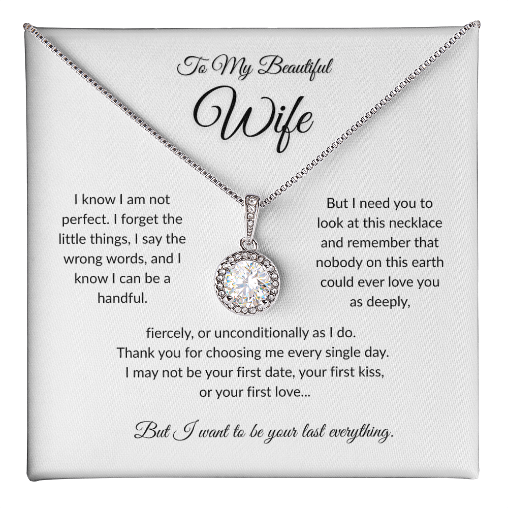 To My Beautiful Wife, Eternal Hope Pendant Necklace