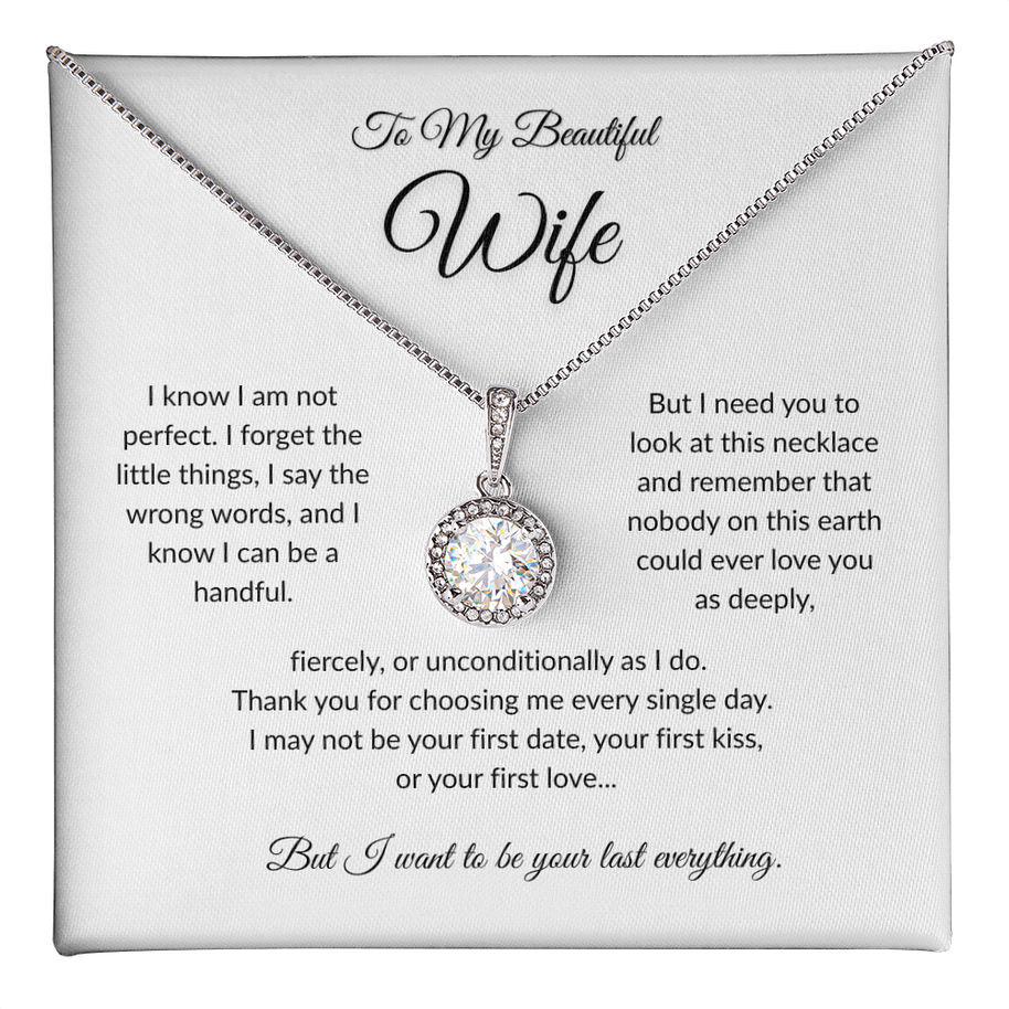 To My Beautiful Wife, Eternal Hope Pendant Necklace