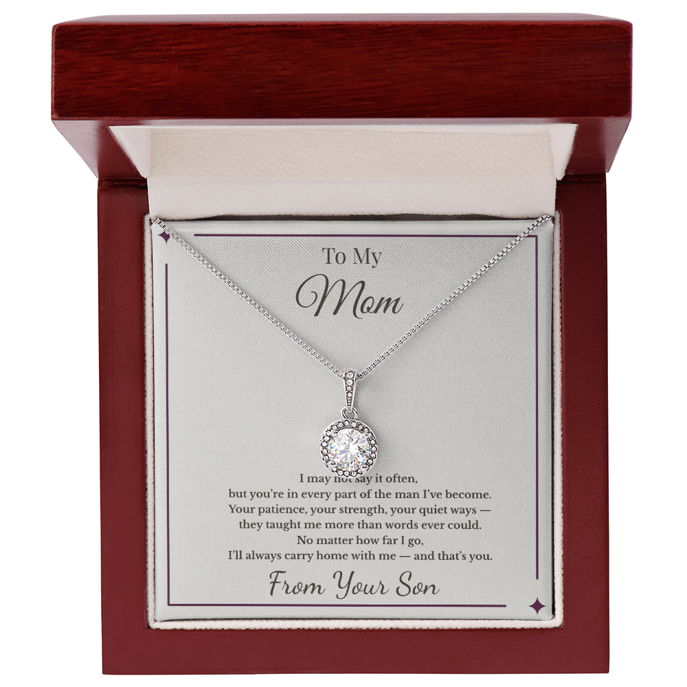 To My Mom – From the Man You Raised Necklace
