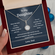 Eternal Hope Necklace Gift for Daughter from Dad – Stronger Than You Think