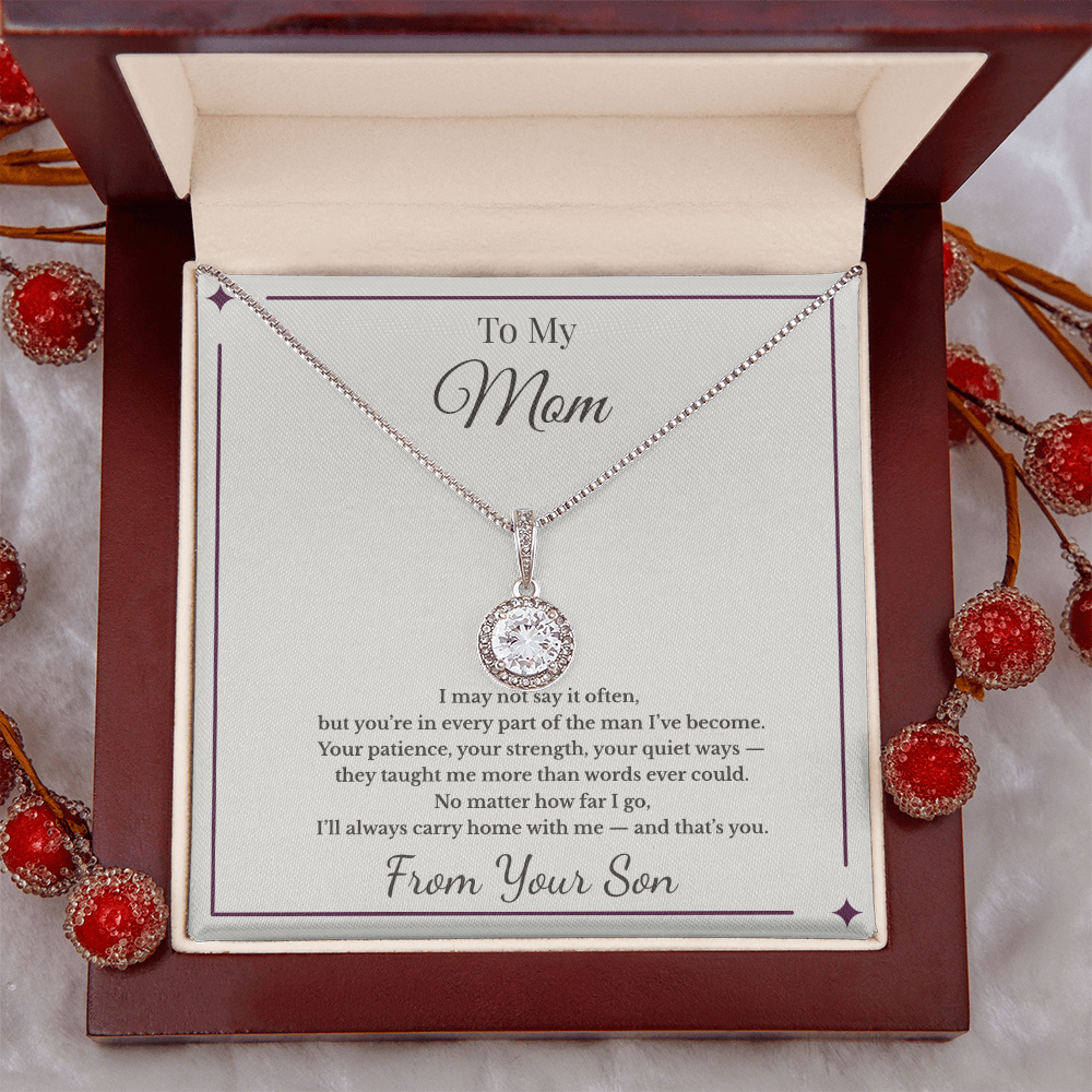 To My Mom – From the Man You Raised Necklace