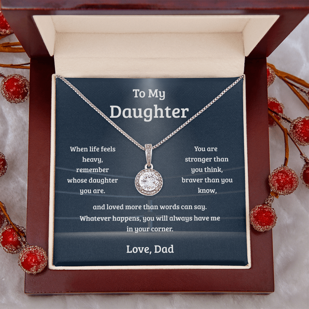 Eternal Hope Necklace Gift for Daughter from Dad – Stronger Than You Think
