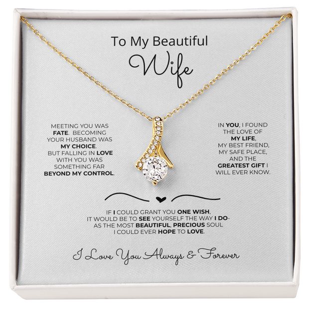 Alluring Beauty Necklace Gift for Wife – Fate Brought Us Together