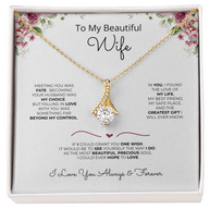 To My Wife, My Greatest Gift, Alluring Beauty Necklace