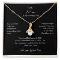 Alluring Beauty Necklace Gift for Mother of the Groom from Son – On My Wedding Day