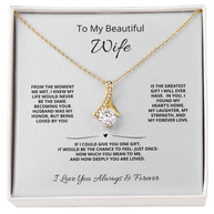 To My Wife, I Found My Heart's Home, Alluring Beauty Necklace