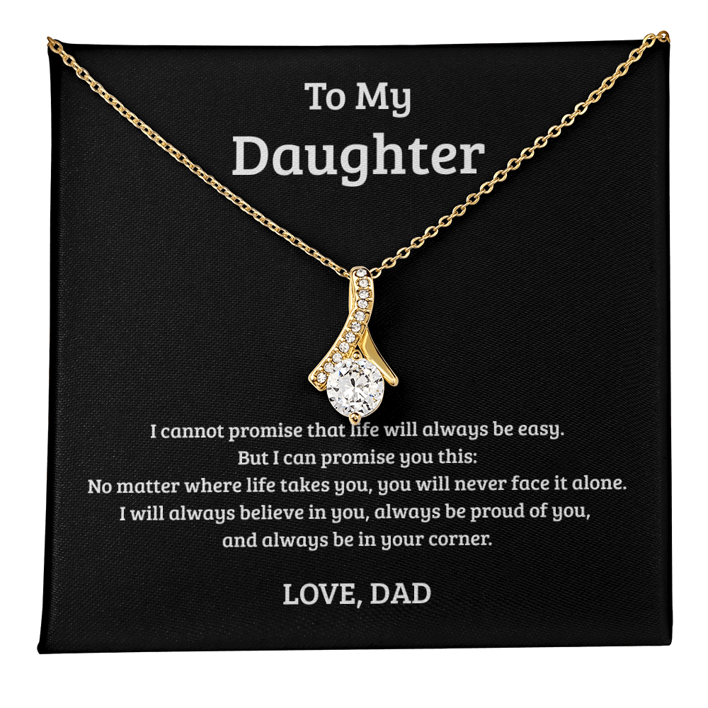 Alluring Beauty Necklace Gift for Daughter from Dad – Always in Your Corner