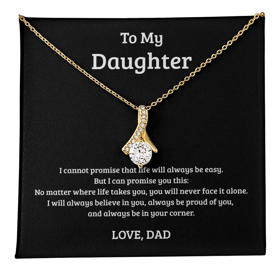 Alluring Beauty Necklace Gift for Daughter from Dad – Always in Your Corner