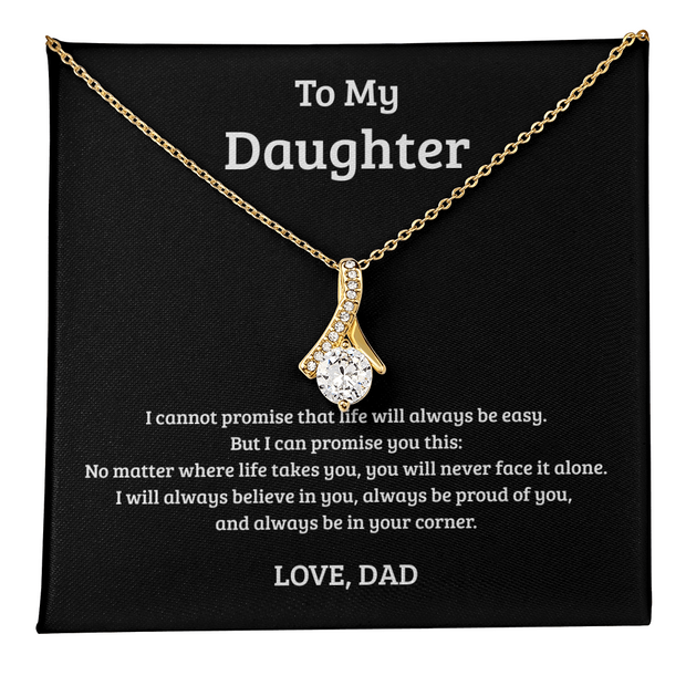 Alluring Beauty Necklace Gift for Daughter from Dad – Always in Your Corner