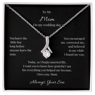 Alluring Beauty Necklace Gift for Mother of the Groom from Son – On My Wedding Day
