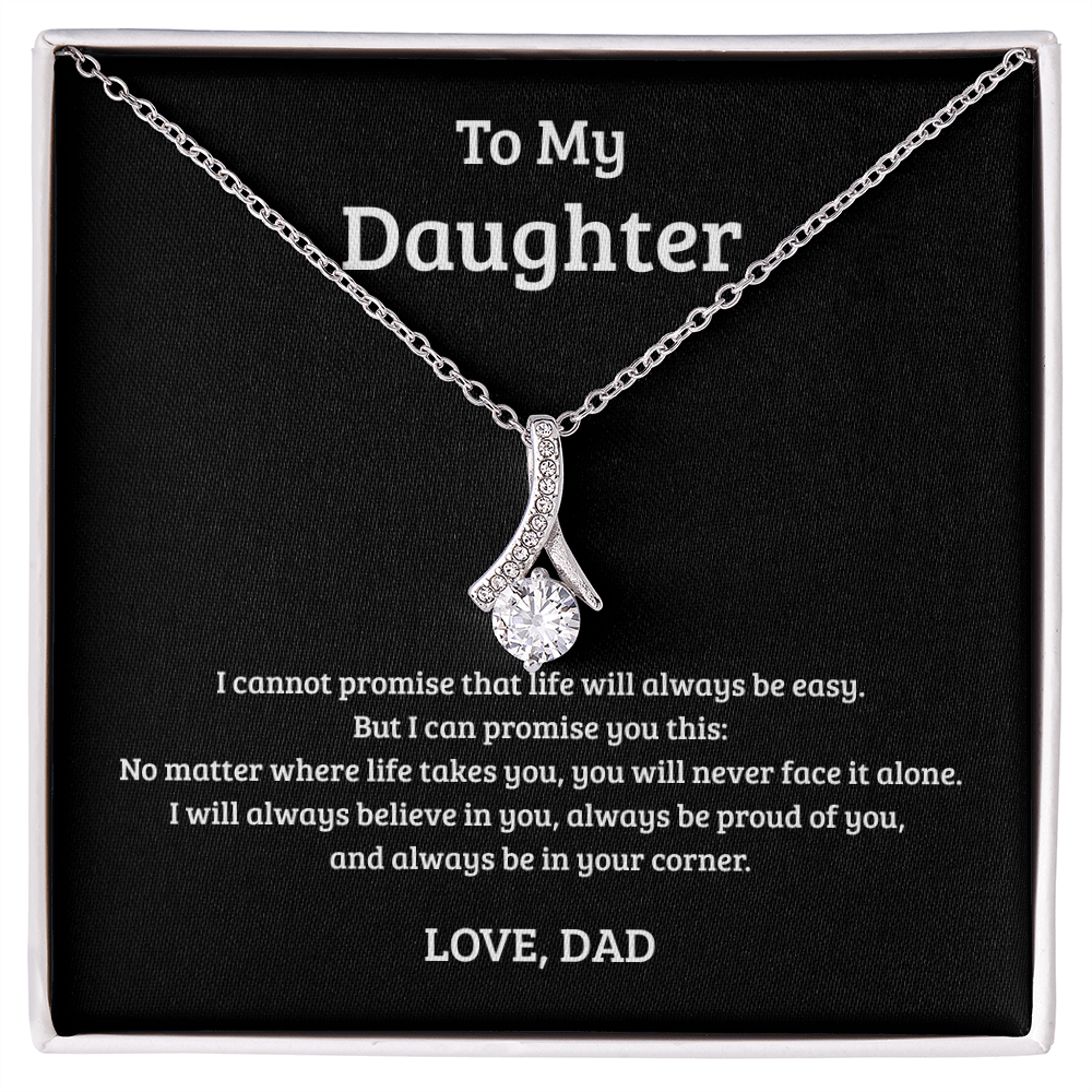 Alluring Beauty Necklace Gift for Daughter from Dad – Always in Your Corner