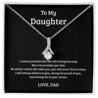 Alluring Beauty Necklace Gift for Daughter from Dad – Always in Your Corner