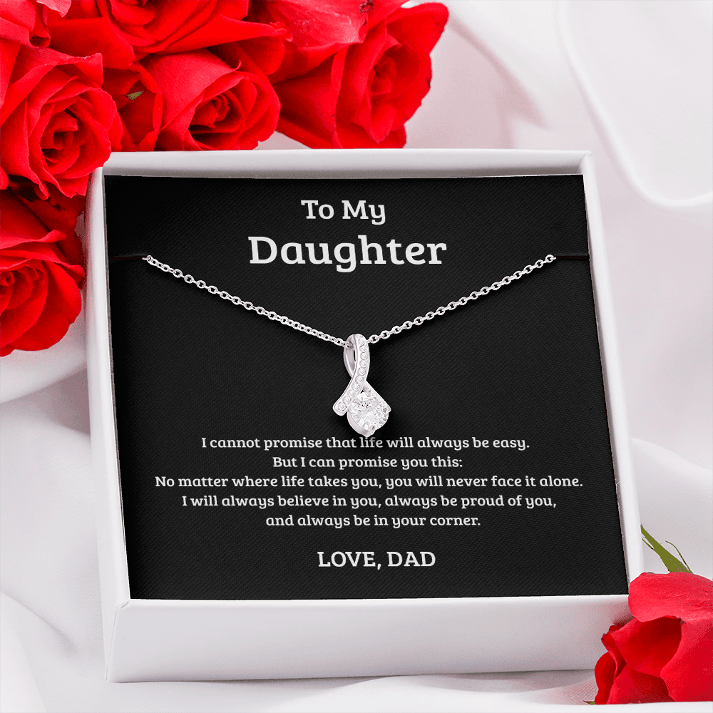 Alluring Beauty Necklace Gift for Daughter from Dad – Always in Your Corner