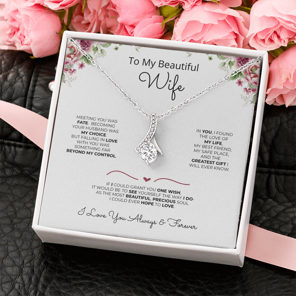 To My Wife - My Greatest Gift Necklace