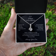 Alluring Beauty Necklace Gift for Mother of the Groom from Son – On My Wedding Day