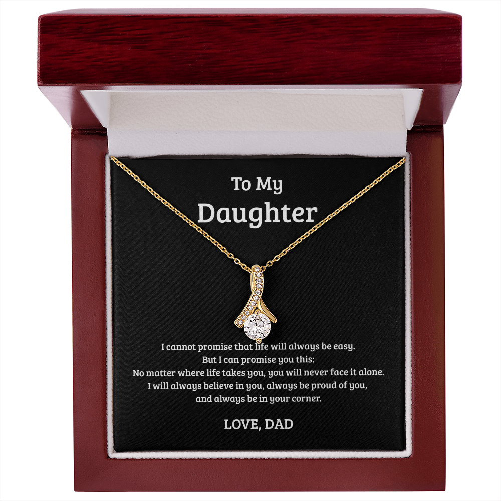 Alluring Beauty Necklace Gift for Daughter from Dad – Always in Your Corner
